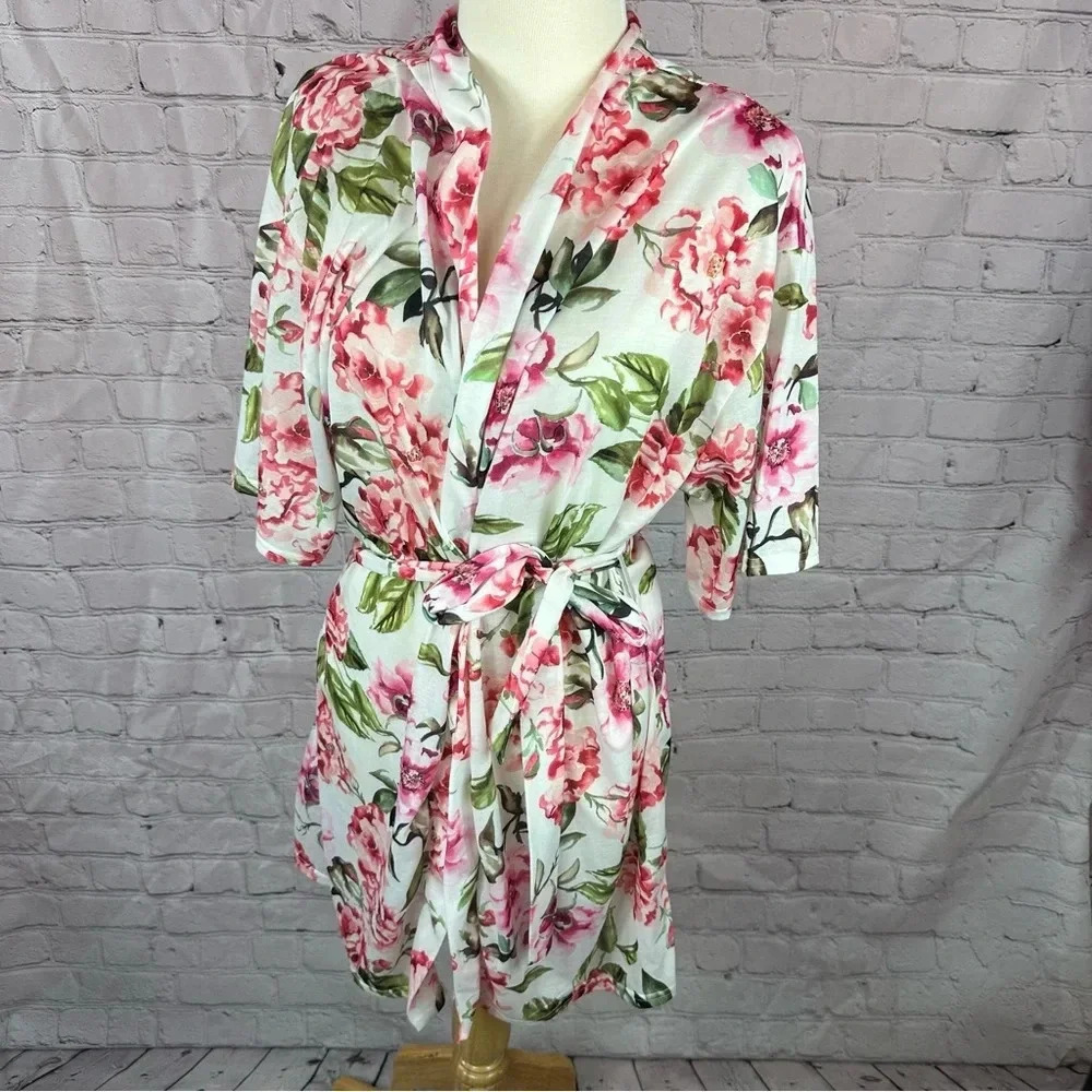 Shoe me your mumu boho floral robe one size OS brie garden of blooms